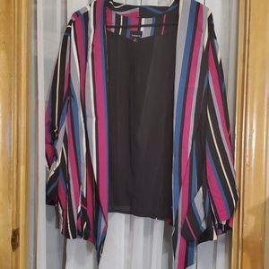 Torrid stripe woven blazer